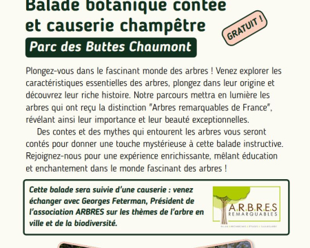 Balade botanique &agrave; Paris